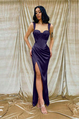 Sweetheart Mermaid Long Prom Dress with Split