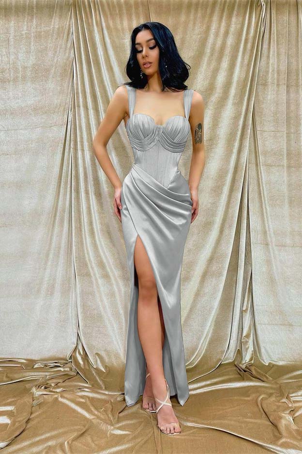 Sweetheart Mermaid Long Prom Dress with Split