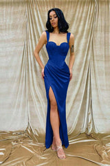 Sweetheart Mermaid Long Prom Dress with Split