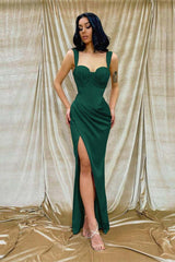 Sweetheart Mermaid Long Prom Dress with Split