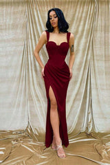 Sweetheart Mermaid Long Prom Dress with Split