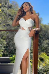 Sweetheart Long Split Mermaid Prom Dress