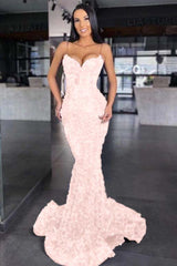 Sweetheart Spaghetti Strap Mermaid Long Prom Dress with Sequins
