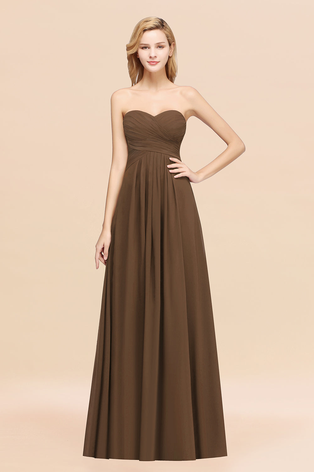 Vintage Sweetheart Long Grape Affordable Bridesmaid Dresses Online-Babyonlines