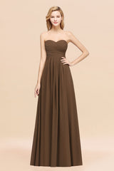 Vintage Sweetheart Long Grape Affordable Bridesmaid Dresses Online-Babyonlines