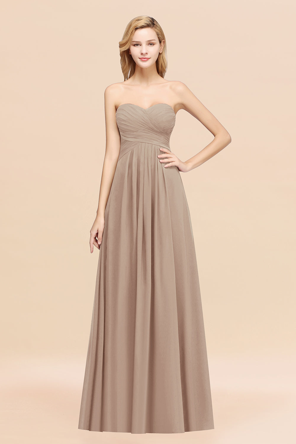 Vintage Sweetheart Long Grape Affordable Bridesmaid Dresses Online-Babyonlines