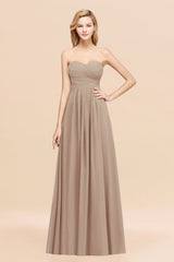 Vintage Sweetheart Long Grape Affordable Bridesmaid Dresses Online-Babyonlines