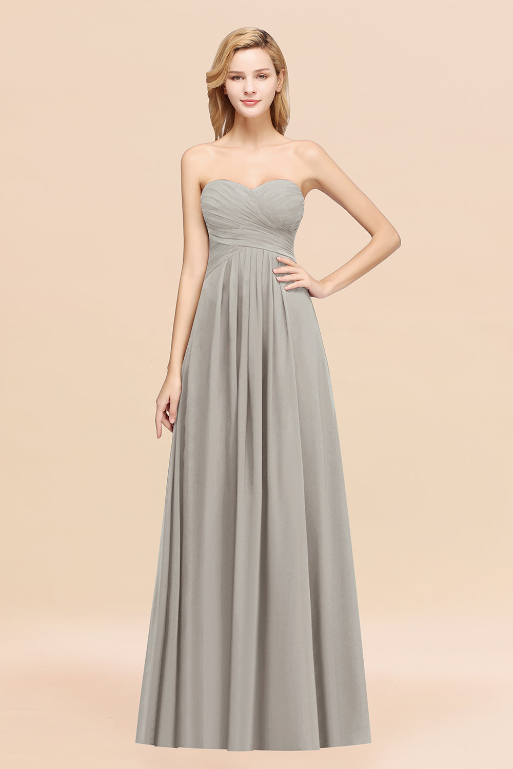 Vintage Sweetheart Long Grape Affordable Bridesmaid Dresses Online-Babyonlines
