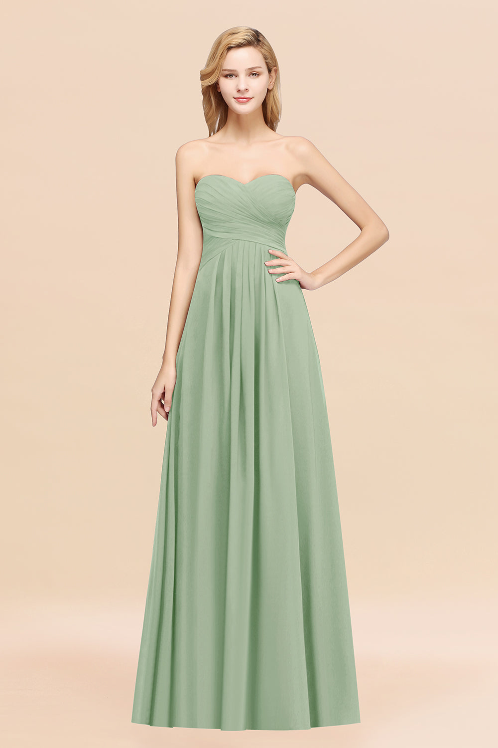 Vintage Sweetheart Long Grape Affordable Bridesmaid Dresses Online-Babyonlines