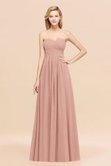 Vintage Sweetheart Long Grape Affordable Bridesmaid Dresses Online-Babyonlines