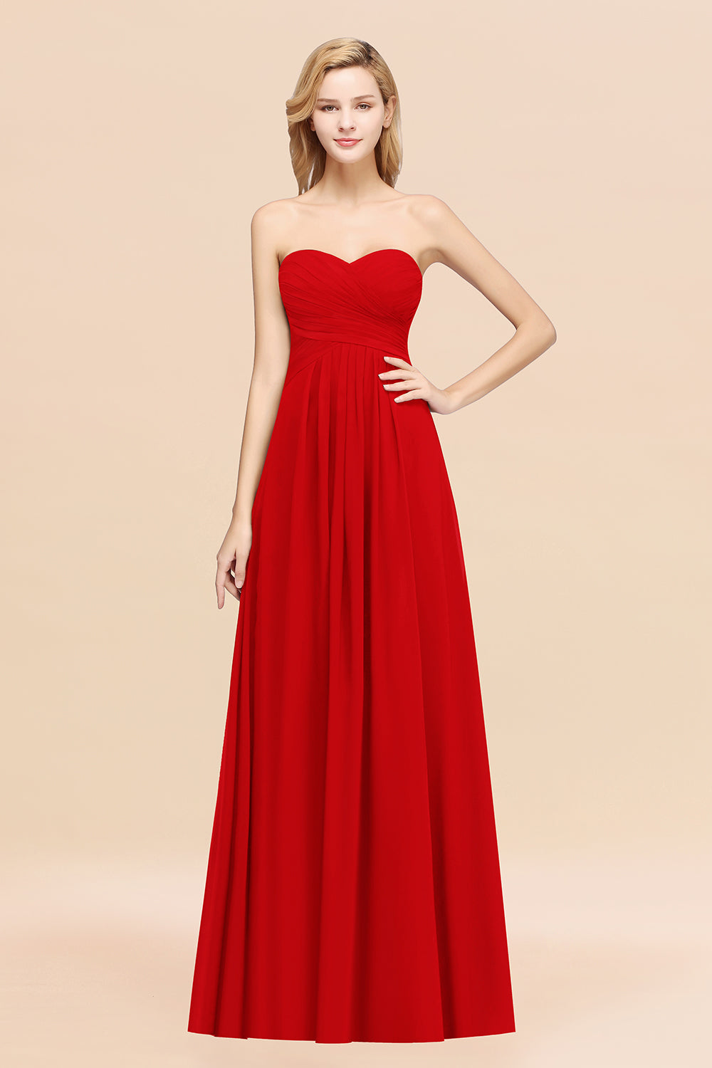 Vintage Sweetheart Long Grape Affordable Bridesmaid Dresses Online-Babyonlines