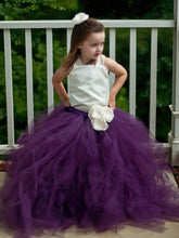 Amazing Square Neckline Tulle Floor-length Flower Princess Flower Girl Dresses