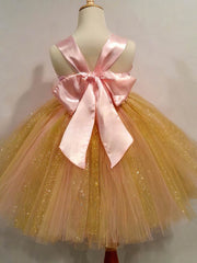 Beautiful Ball Gown Strapless Tulle Flower Girl Dresses with Sashes / Ribbons
