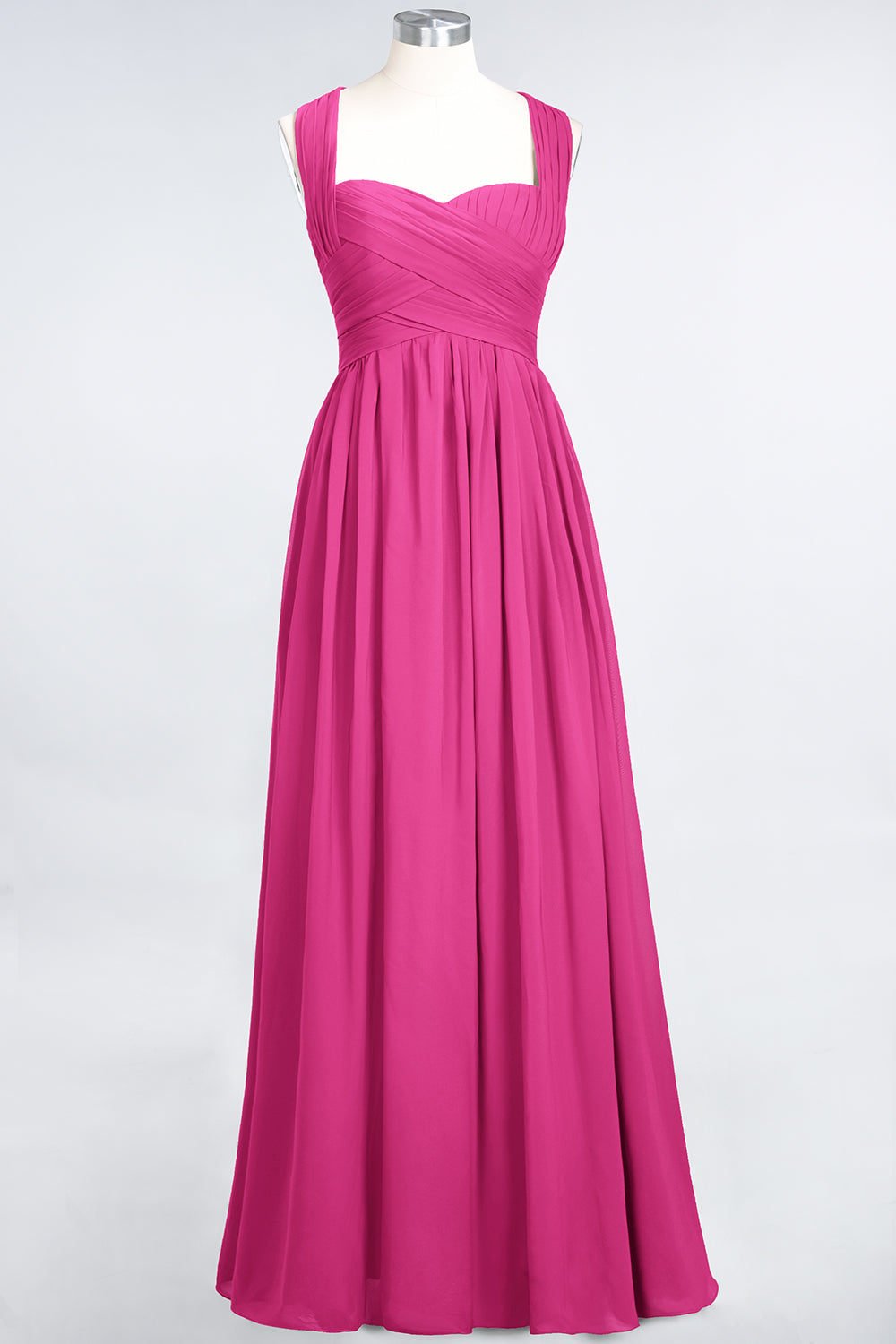 Chic Tiered Sweetheart Cap-Sleeves Bungurdy Bridesmaid Dresses-Babyonlines