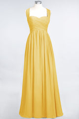 Chic Tiered Sweetheart Cap-Sleeves Bungurdy Bridesmaid Dresses-Babyonlines