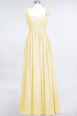 Chic Tiered Sweetheart Cap-Sleeves Bungurdy Bridesmaid Dresses-Babyonlines