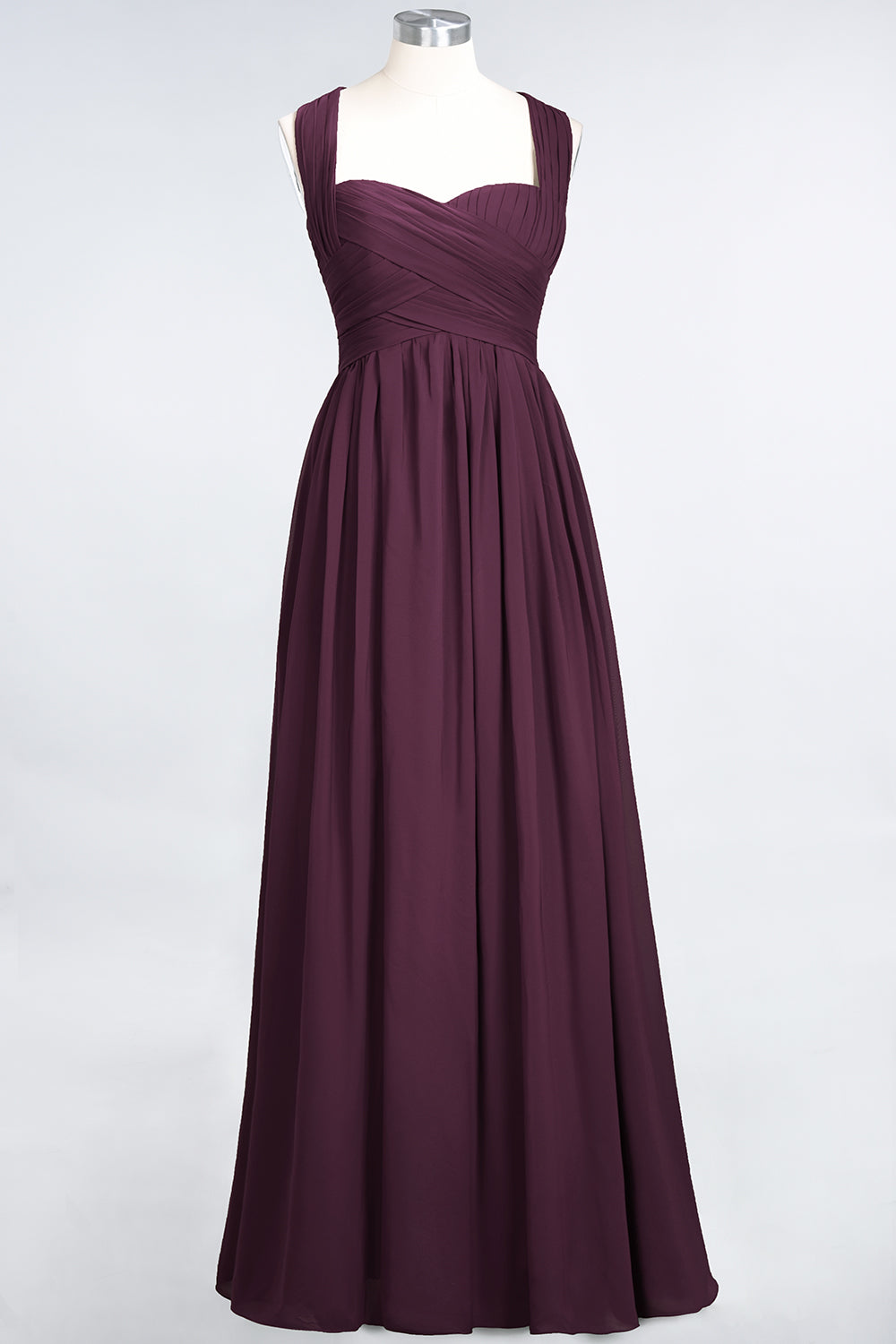 Chic Tiered Sweetheart Cap-Sleeves Bungurdy Bridesmaid Dresses-Babyonlines