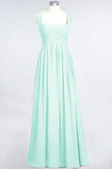 Chic Tiered Sweetheart Cap-Sleeves Bungurdy Bridesmaid Dresses-Babyonlines