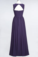 Chic Tiered Sweetheart Cap-Sleeves Bungurdy Bridesmaid Dresses-Babyonlines