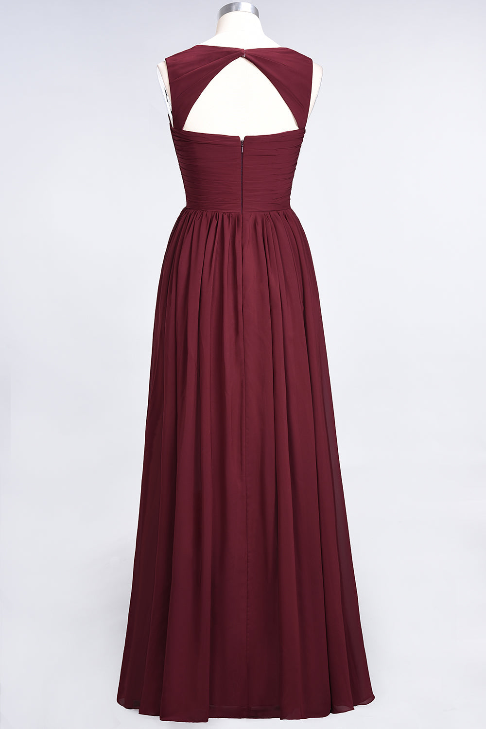 Chic Tiered Sweetheart Cap-Sleeves Bungurdy Bridesmaid Dresses-Babyonlines