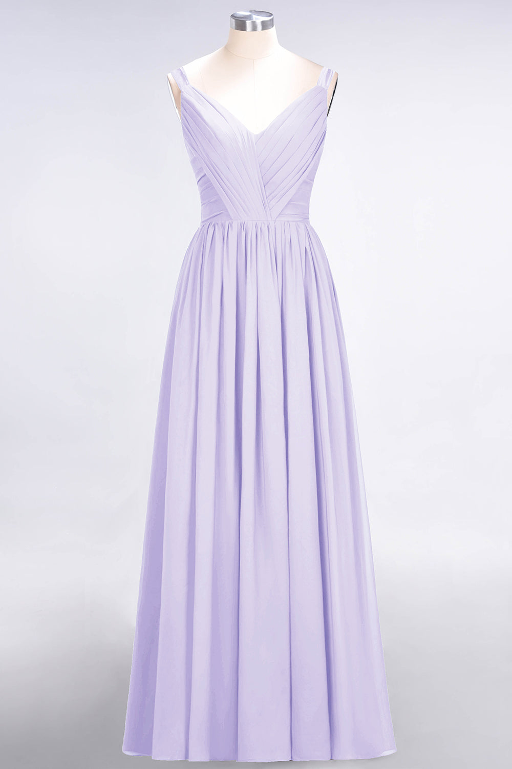 Chic V-Neck Straps Ruffle Burgundy Bridesmaid Dresses with Bow Sash-Babyonlines