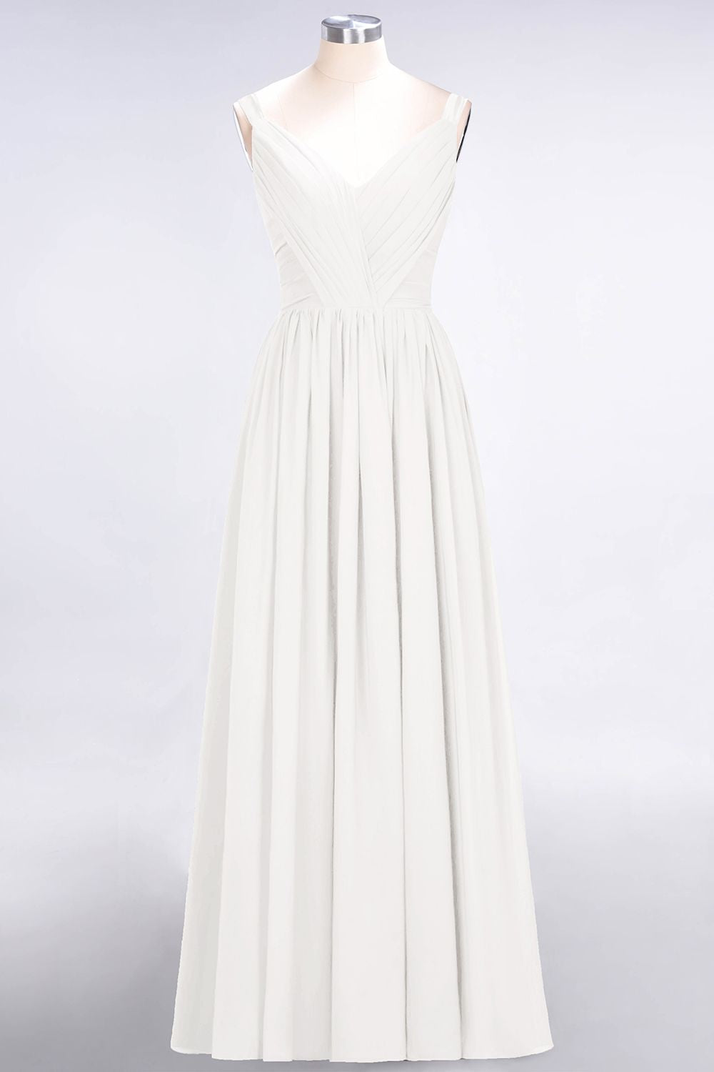 Chic V-Neck Straps Ruffle Burgundy Bridesmaid Dresses with Bow Sash-Babyonlines