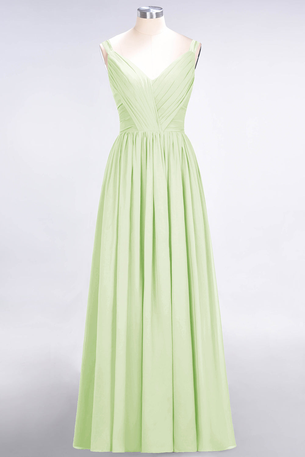 Chic V-Neck Straps Ruffle Burgundy Bridesmaid Dresses with Bow Sash-Babyonlines