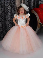 Classic Flower Girl Dresses - Ball Gown Scoop Neck Tulle Floor-length