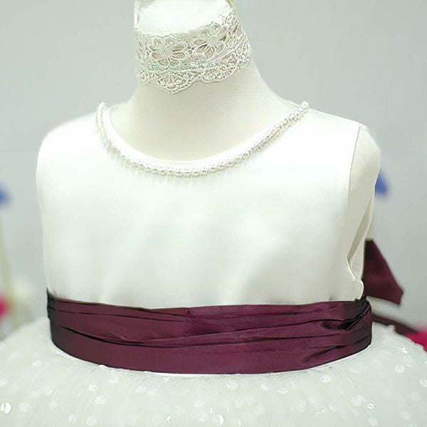 Elegant Ball Gown Scoop Neck Tulle Flower Girl Dresses