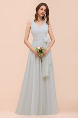 Gorgeous Ruffle Convertible Mist Chiffon Bridesmaid Dresses Online-Babyonlines