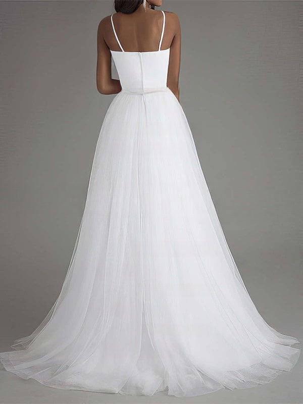 Gorgeous Sweetheart Tulle Ball Gown Wedding Dress with Sashes / Ribbons