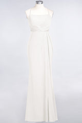 Mermaid Spandex Spaghetti Straps Ruffle Lace Bridesmaid Dress-Babyonlines
