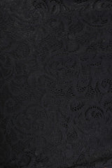 Plus Size Mermaid High-Neck Lace Short Bridesmaid Dress with Long Sleeves-Babyonlines