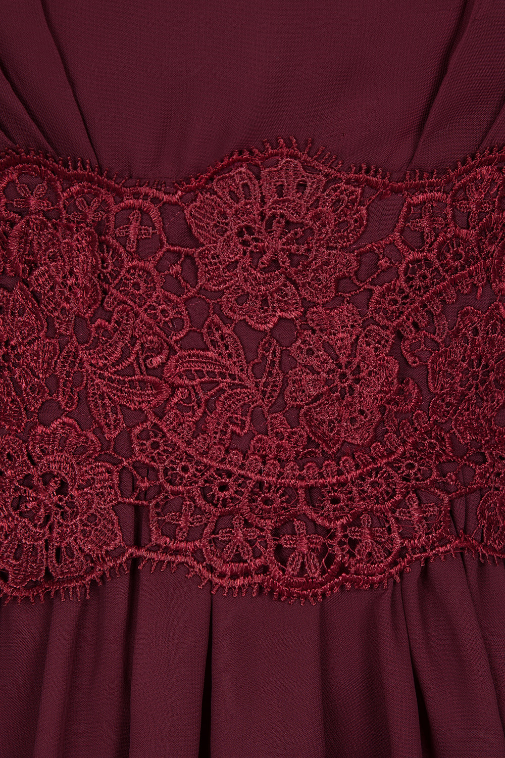 Pretty V-Neck Short Sleeveless Lace Bridesmaid Dresses Online-Babyonlines