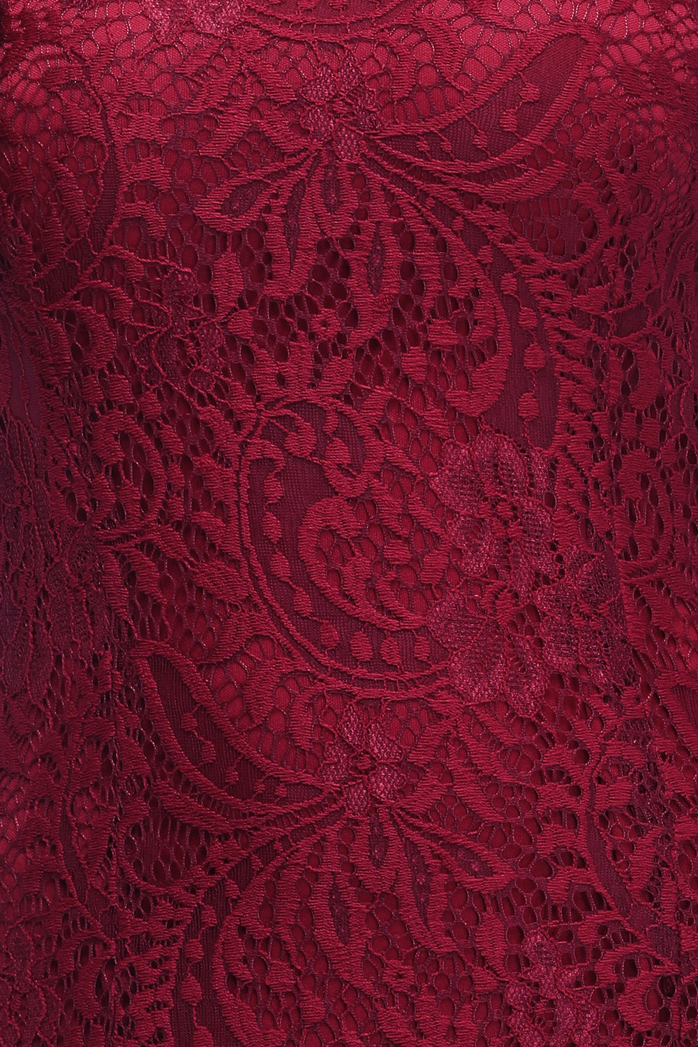 Sexy Mermaid Lace Long Burgundy Bridesmaid Dresses with Crisscross Back-Babyonlines