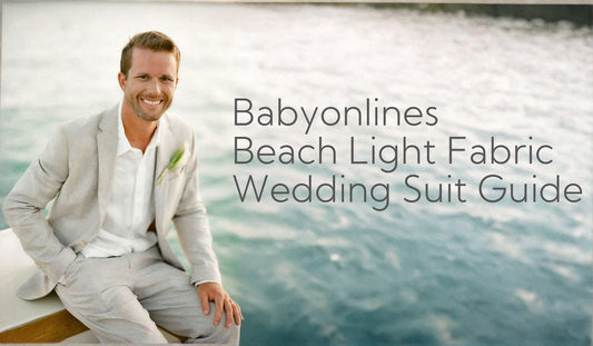 Babyonlines Beach Light Fabric Wedding Suit Guide