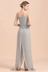 Silver Lace Chiffon Mother Of The Bride Jumpsuit with jacket Babyonlines 