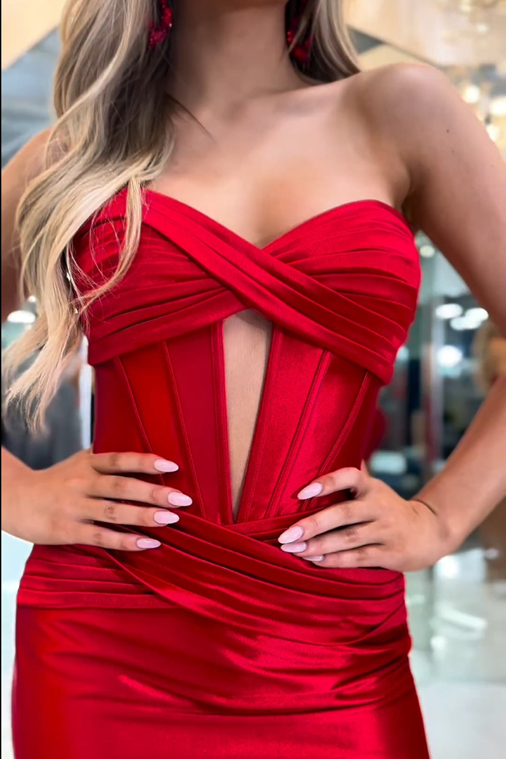 Hot Pink Corset Sweetheart Tight Short Homecoming Dress