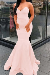 Amazing Yellow Strapless Sweetheart Mermaid Long Prom Dress