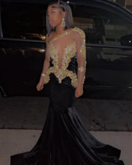Sexy Black One Shoulder Mermaid Long Prom Dress with Embroidery