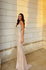 Charming Strapless Long Prom Dress with Beading and High Split