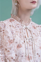 Babyonlines Cute Half Sleeves Floral Short Dresses