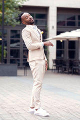 Elegant Matthew Best-Fit Groom Suit with Peaked Lapel for Wedding