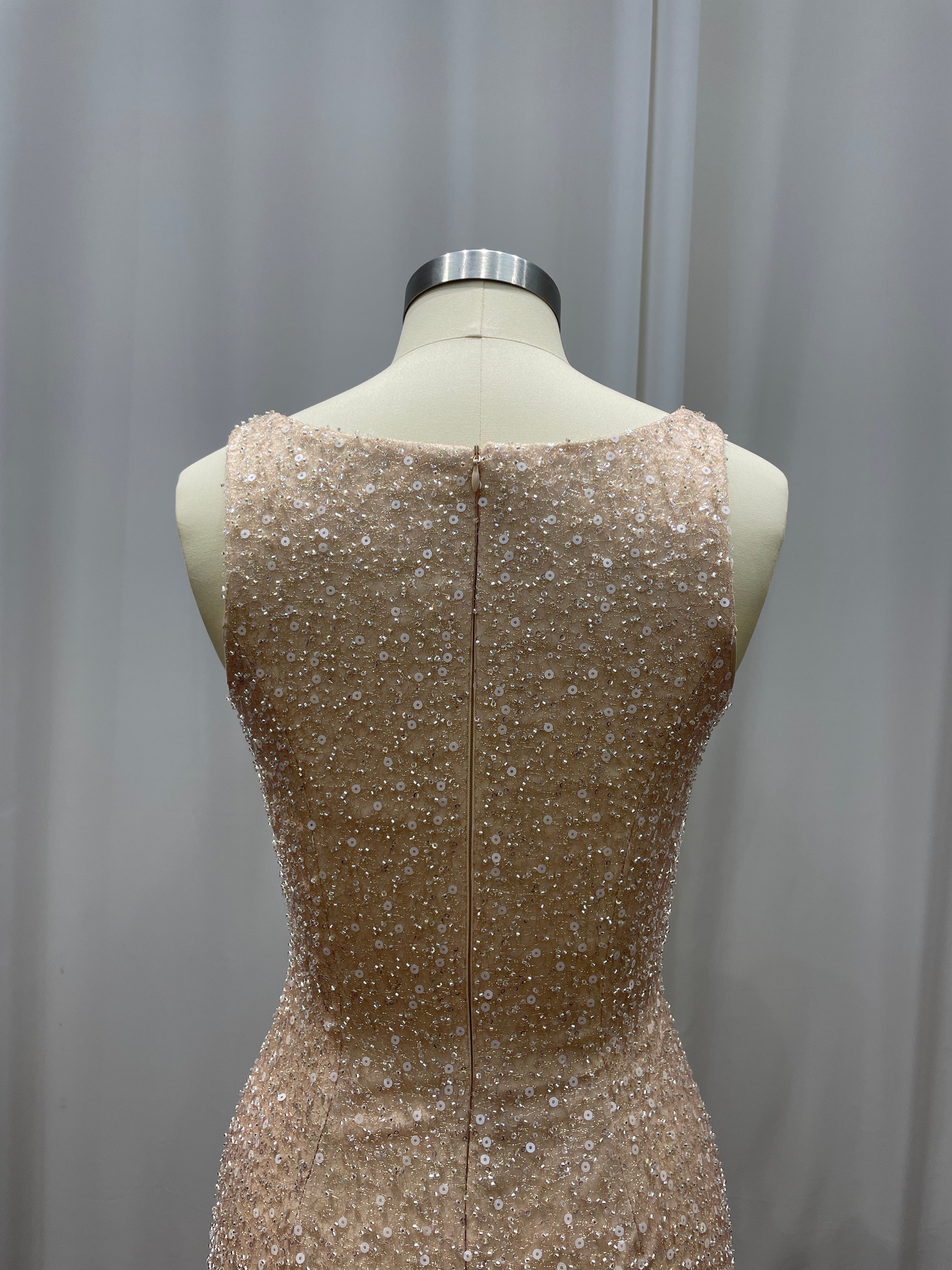 Elegant Long Mermaid Sequin Sleeveless Prom Dresses
