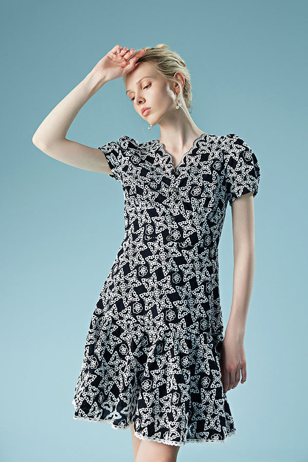 Babyonlines Fashion Short Sleeves V-neck A-line Dresses