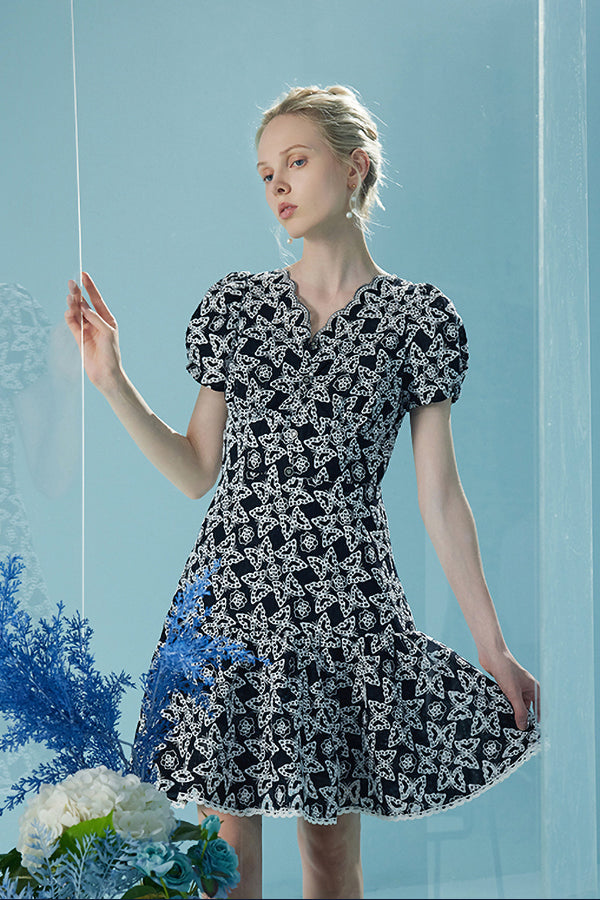 Babyonlines Fashion Short Sleeves V-neck A-line Dresses