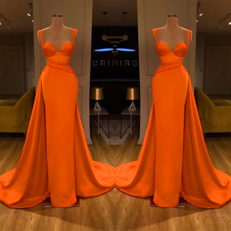 Gorgeous Sweetheart Sleeveless Long Slit Mermaid Prom Dress