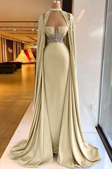 Halter Mermaid Long Prom Dress with Pleated Beading