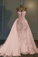 Halter Mermaid Long Prom Dress with Beading Tulle