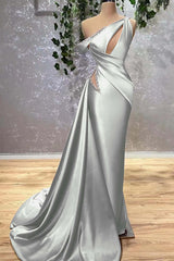 Lilac Off the Shoulder Mermaid Long Prom Dress with Beading
